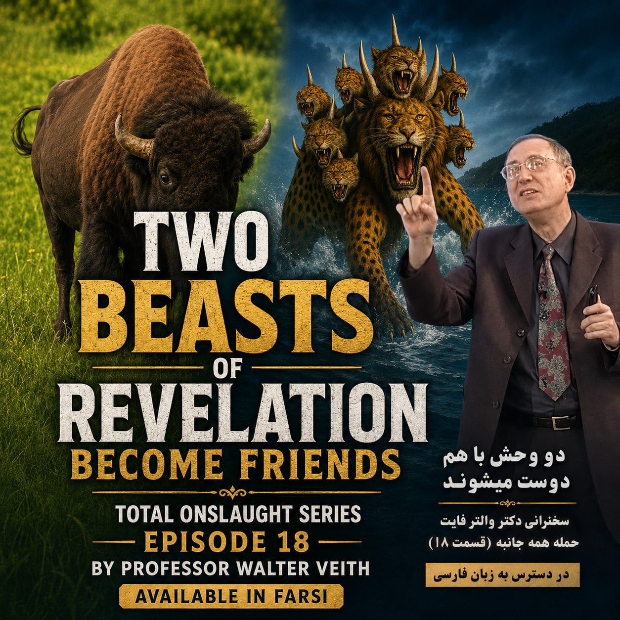 Two beasts of Revelation 13 become Friends